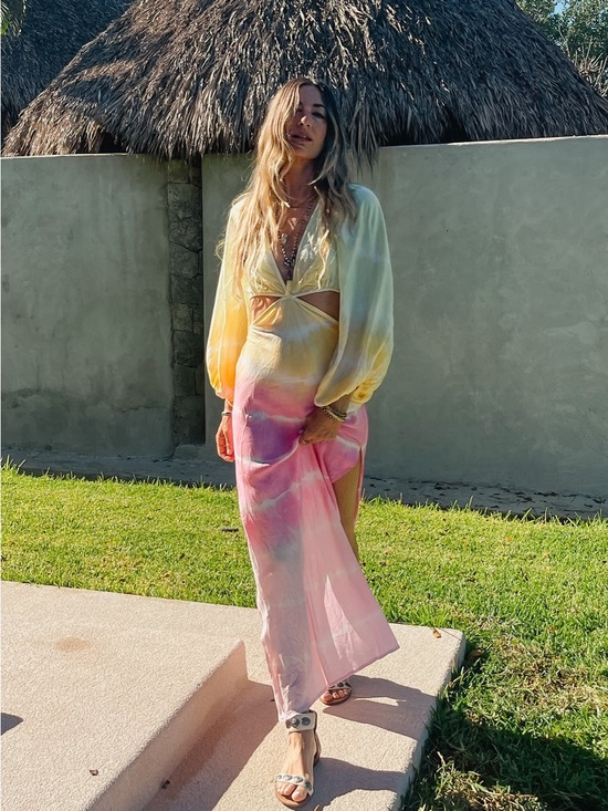 Jen's Pirate Booty Dresses & Skirts - Jen's Pirate Booty Pastel Tie-Dye Rio Sonora Maxi Dress Pink, Yellow 🌸 XS
